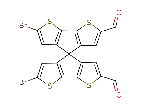 2,2’-dibromo-6,6,’-diformyl-4,4’-spirobi[cyclopenta[2,1-b;3,4-b’]dithiophene]