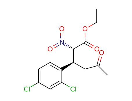 (2S,3S)-ethyl 3-(2,4-dichlorophenyl)-2-nitro-5-oxohexanoate