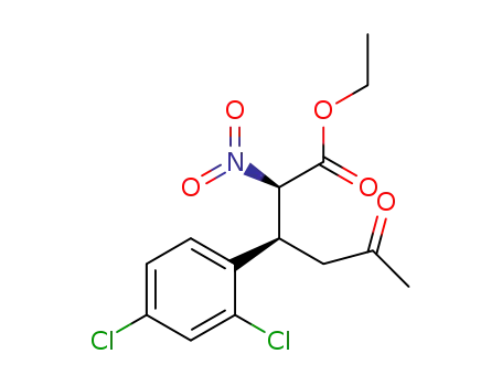 (2R,3S)-ethyl 3-(2,4-dichlorophenyl)-2-nitro-5-oxohexanoate