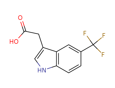 2-(5-Trifluoromethyl-1H-indol-3-yl)acetic acid  Cas no.378802-40-5 98%