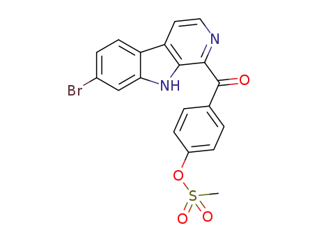4-(7-bromo-9H-pyrido[3,4-b]indole-1-carbonyl)phenyl methanesulfonate
