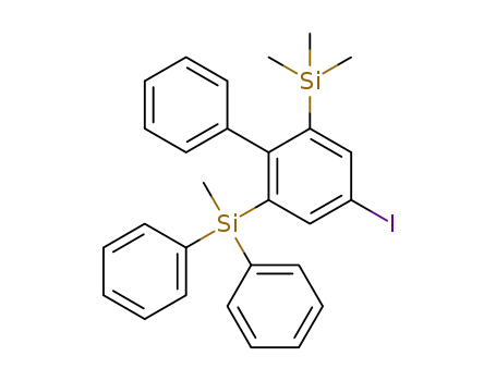 1-methyl(diphenyl)silyl-2-phenyl-3-trimethylsilyl-5-iodobenzene