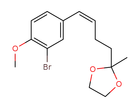 2-[4-(3-bromo-4-methoxyphenyl)-but-3-enyl]-2-methyl-[1,3]dioxolane