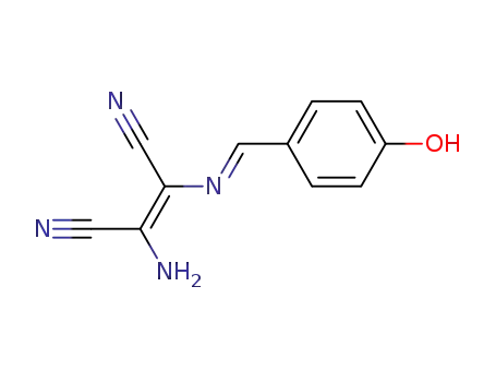 Molecular Structure of 696601-62-4 (2-Butenedinitrile, 2-amino-3-[(E)-[(4-hydroxyphenyl)methylene]amino]-,
(2Z)-)