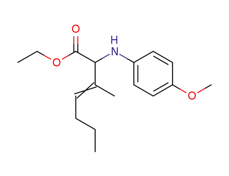 ethyl 2-((4-methoxyphenyl)amino)-3-methylhept-3-enoate