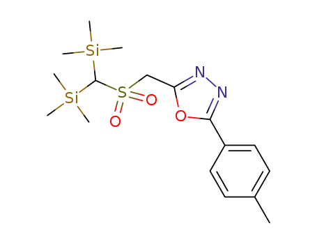 2-((bis(trimethylsilyl)methylsulfonyl)methyl)-5-(p-tolyl)-1,3,4-oxadiazole