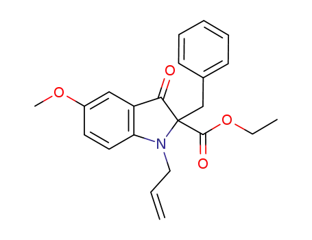 1-allyl-2-benzyl-5-methoxy-3-oxo-2,3-dihydro-1H-indole-2-carboxylic acid ethyl ester