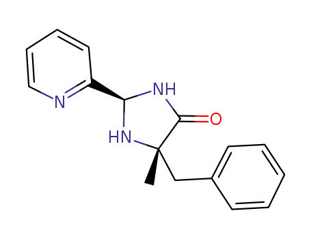 (2R,5S)-5-benzyl-5-methyl-2-(pyridine-2-yl)imidazolidine-4-one