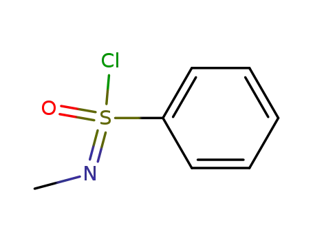 Molecular Structure of 15934-21-1 (Benzenesulfonimidoyl chloride, N-methyl-)