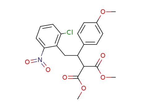 2-[2-(2-Chloro-6-nitro-phenyl)-1-(4-methoxy-phenyl)-ethyl]-malonic acid dimethyl ester