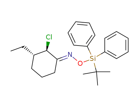(E)-trans-2-chloro-3-ethylcyclohexanone O-(tert-butyldiphenylsilyl)oxime