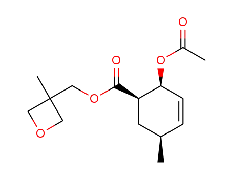 (1R<sup>*</sup>,2S<sup>*</sup>,5S<sup>*</sup>)-(3-methyl-3-oxetanyl)methyl 2-acetoxy-5-methyl-3-cyclohexenecarboxylate