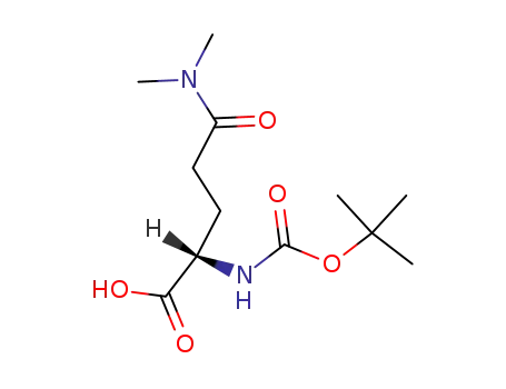 Molecular Structure of 72449-42-4 ((S)-2-((TERT-BUTOXYCARBONYL)AMINO)-5-(DIMETHYLAMINO)-5-OXOPENTANOIC ACID)