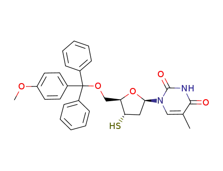 Thymidine, 5'-O-[(4-methoxyphenyl)diphenylmethyl]-3'-thio-