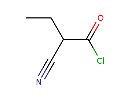 Butanoyl chloride, 2-cyano-