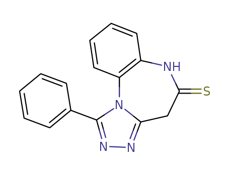 1-phenyl-<1,2,4>-triazolo<4,3-a><1,5>benzodiazepin-5(6H)-thione