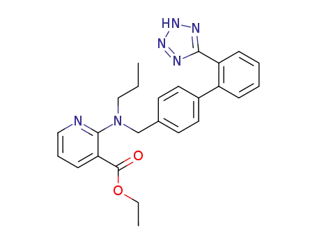 ethyl 2-<N-propyl-N-<<2'-(1H-tetrazol-5-yl)biphenyl-4-yl>methyl>amino>pyridine-3-carboxylate