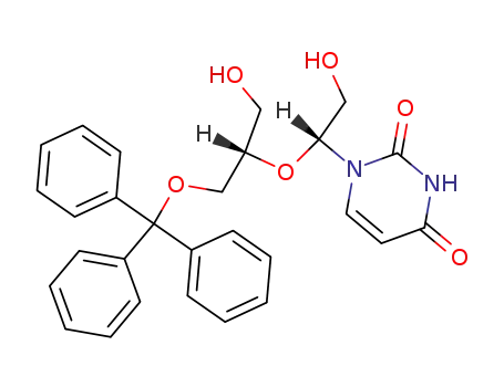 1-(2-hydroxy-1-{[1-hydroxy-3-(triphenylmethoxy)propan-2-yl]oxy}ethyl)pyrimidine-2,4(1H,3H)-dione