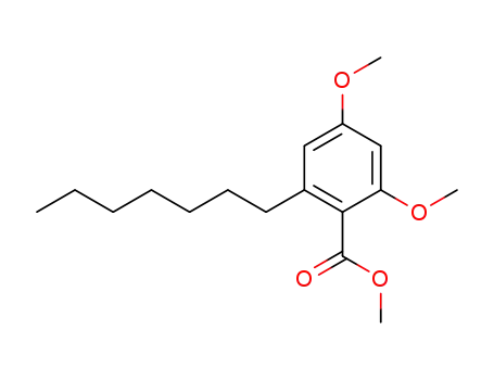 Benzoic acid, 2-heptyl-4,6-dimethoxy-, methyl ester