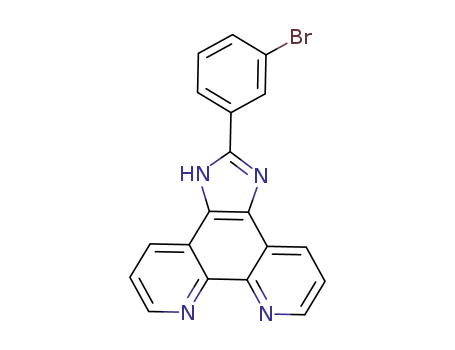 Molecular Structure of 614717-91-8 (2-(3-broMophenyl)iMidazole[4,5f][1,10]phenanthroline)