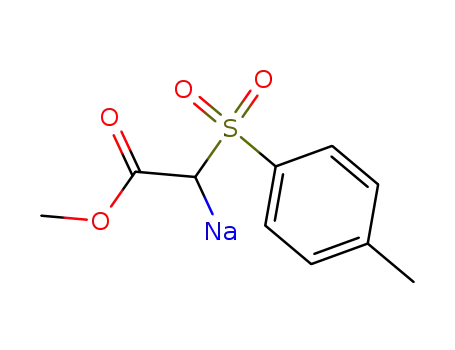 Acetic acid, [(4-methylphenyl)sulfonyl]-, methyl ester, ion(1-), sodium