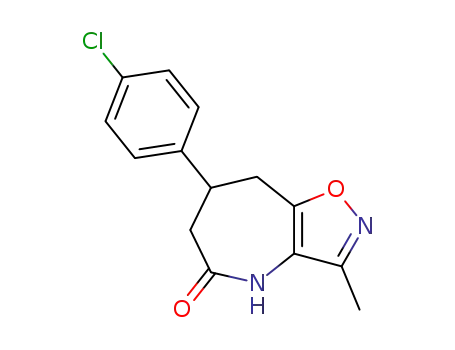 5,6,7,8-tetrahydro-7-(4-chlorophenyl)-3-methyisoxazolo<4,5-b>azepin-5(4H)-one
