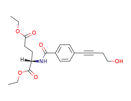 L-Glutamic acid, N-[4-(4-hydroxy-1-butynyl)benzoyl]-, diethyl ester