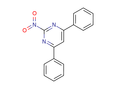 Molecular Structure of 106119-58-8 (Pyrimidine, 2-nitro-4,6-diphenyl-)