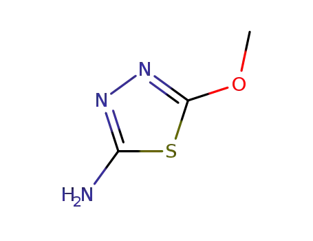 Molecular Structure of 16841-84-2 (5-methoxy-1,3,4-thiadiazol-2-amine)