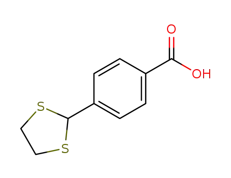 Molecular Structure of 101033-03-8 (4-(1,3-DITHIOLAN-2-YL)BENZOIC ACID)