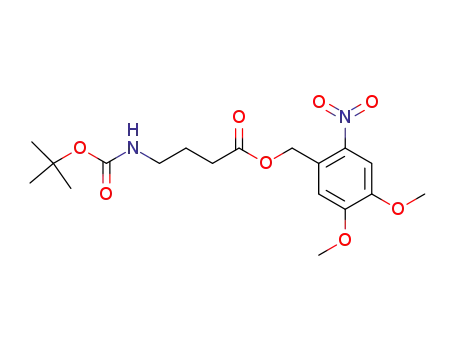 (4,5-dimethoxy-2-nitrophenyl)methyl 4<N-(tert-butoxycarbonyl)amino>butanoate