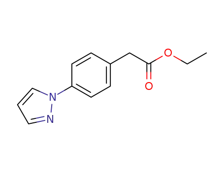 Benzeneacetic acid, 4-(1H-pyrazol-1-yl)-, ethyl ester