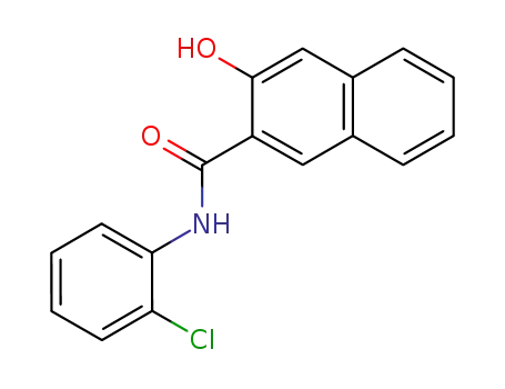 Molecular Structure of 6704-40-1 (2-HYDROXY-3-NAPHTHOIC ACID 2-CHLOROANILIDE)
