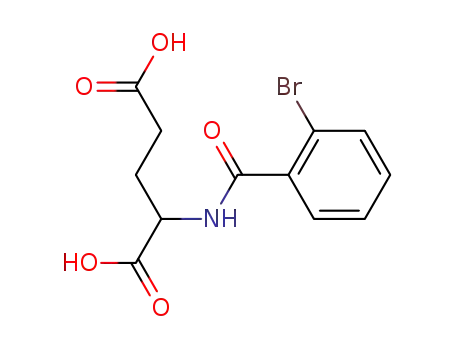 Molecular Structure of 104252-67-7 (2-(2-Bromo-benzoylamino)-pentanedioic acid)