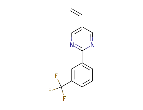 Molecular Structure of 108444-59-3 (2-(3-Trifluoromethyl-phenyl)-5-vinyl-pyrimidine)