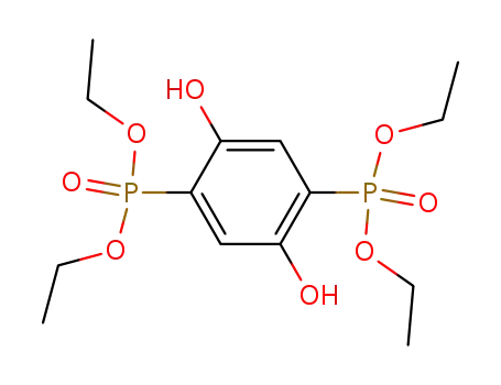 Molecular Structure of 91633-15-7 (Tetraethyl 2,5-dihydroxy-1,4-benzenediphosphonate)
