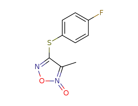 1,2,5-Oxadiazole, 3-[(4-fluorophenyl)thio]-4-methyl-, 5-oxide