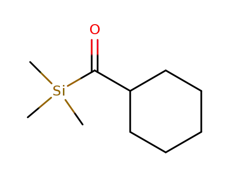 Molecular Structure of 112947-68-9 (Silane, (cyclohexylcarbonyl)trimethyl-)
