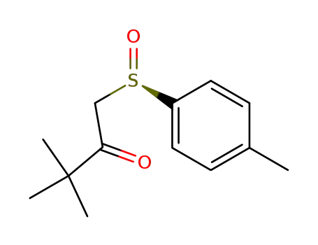 2-Butanone, 3,3-dimethyl-1-[(4-methylphenyl)sulfinyl]-, (R)-