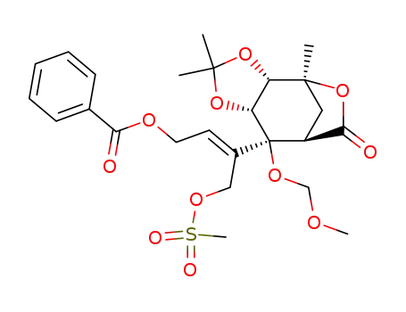 Benzoic acid (E)-4-methanesulfonyloxy-3-((1S,2S,6R,7S,8R)-7-methoxymethoxy-1,4,4-trimethyl-9-oxo-3,5,10-trioxa-tricyclo[6.2.1.0<sup>2,6</sup>]undec-7-yl)-but-2-enyl ester
