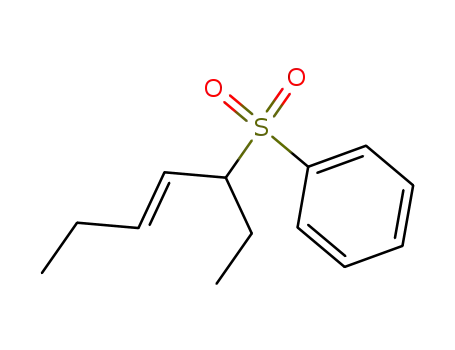 Molecular Structure of 97663-36-0 ((E)-3-(phenylsulfonyl)-4-heptene)