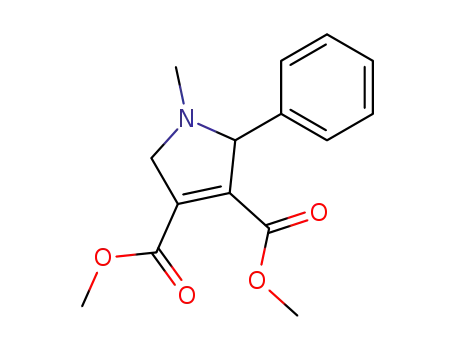 Molecular Structure of 72090-97-2 (1H-Pyrrole-3,4-dicarboxylic acid, 2,5-dihydro-1-methyl-2-phenyl-,
dimethyl ester)