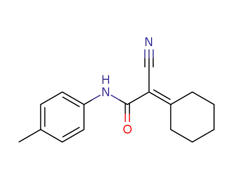 Acetamide, 2-cyano-2-cyclohexylidene-N-(4-methylphenyl)-
