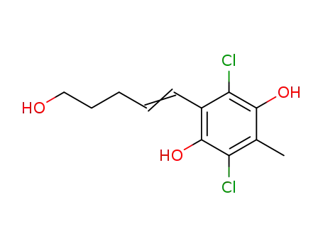 2,5-dichloro-3-(5-hydroxy-1-pentenyl)-6-methylhydroquinone