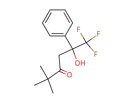 Molecular Structure of 146801-16-3 (6,6,6-trifluoro-5-hydroxy-2,2-dimethyl-5-phenylhexan-3-one)