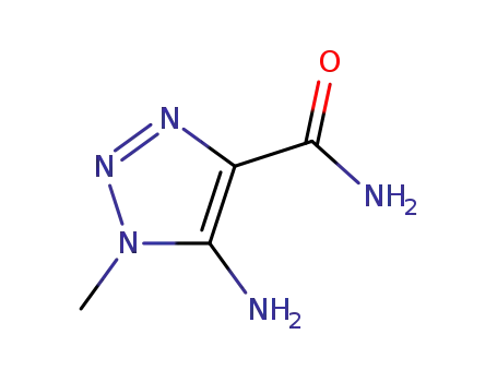 Molecular Structure of 20419-66-3 (1H-1,2,3-Triazole-4-carboxamide, 5-amino-1-methyl-)