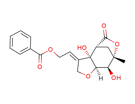 Benzoic acid 2-[(1R,2S,6R,7S,8S)-2,7-dihydroxy-8-methyl-10-oxo-5,9-dioxa-tricyclo[6.2.1.0<sup>2,6</sup>]undec-(3E)-ylidene]-ethyl ester