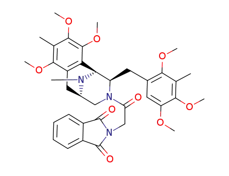 2-<(2,4,5-trimethoxy-3-methylphenyl)methyl>-7,9,10-trimethoxy-8,11-dimethyl-3-(phthalimidoacetyl)-(1α,2α,5α)-1,2,3,4,5,6-hexahydro-1,5-imino-3-benzazocine