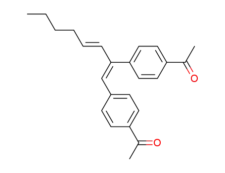 1-(4-{(E)-1-[1-(4-Acetyl-phenyl)-meth-(Z)-ylidene]-hept-2-enyl}-phenyl)-ethanone