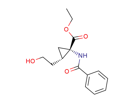 ethyl 2-(2-hydroxyethyl)-1-benzamidocyclopropane-1-carboxylate